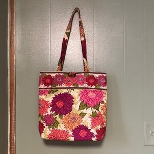 Vera Bradley Pink and Purple Floral Shoulder Bag